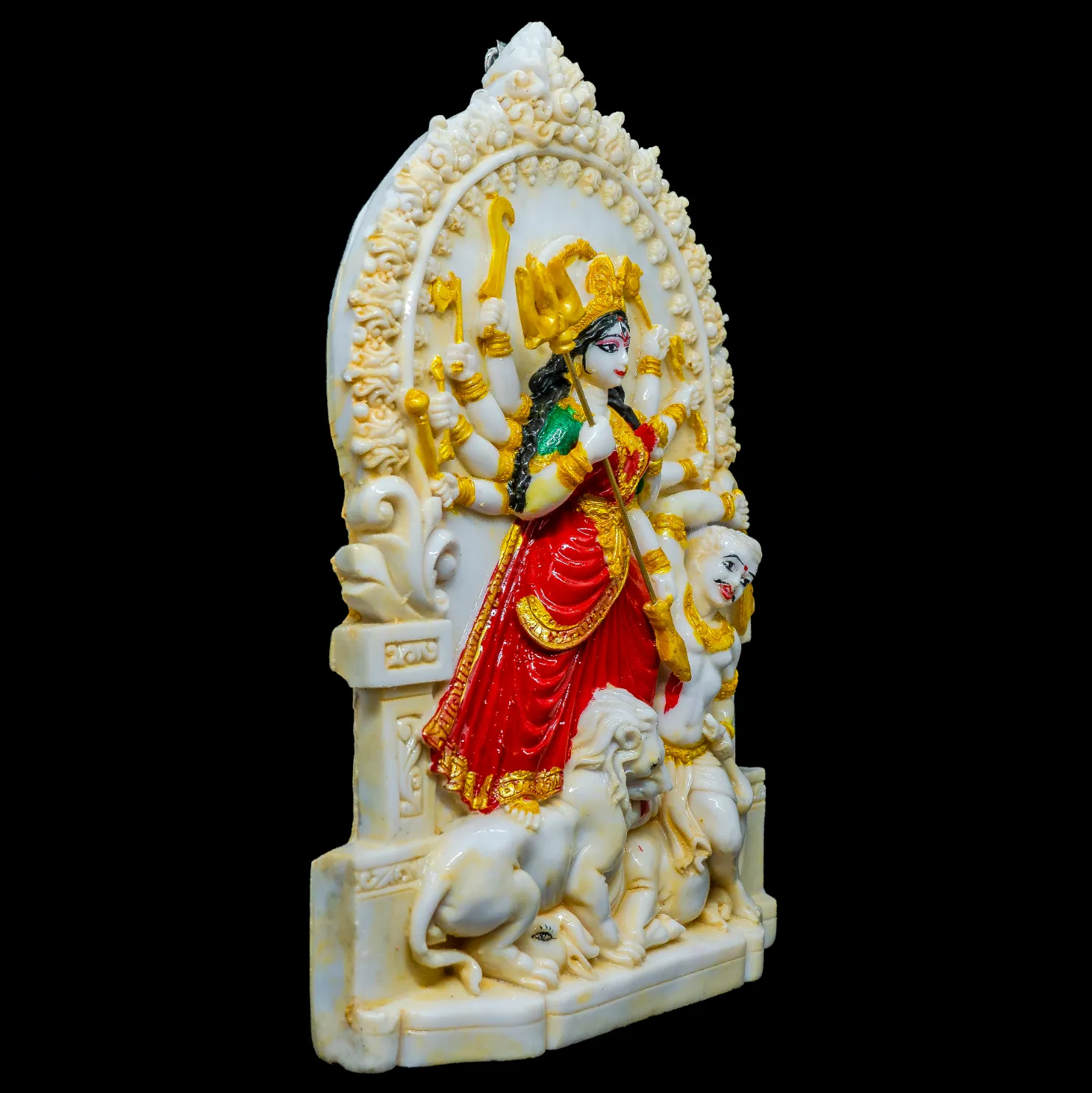 marble durga idol MollisArts